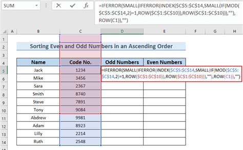excel sort odd and even numbers|How to Sort Odd and Even Numbers in Excel (4 Easy Examples).